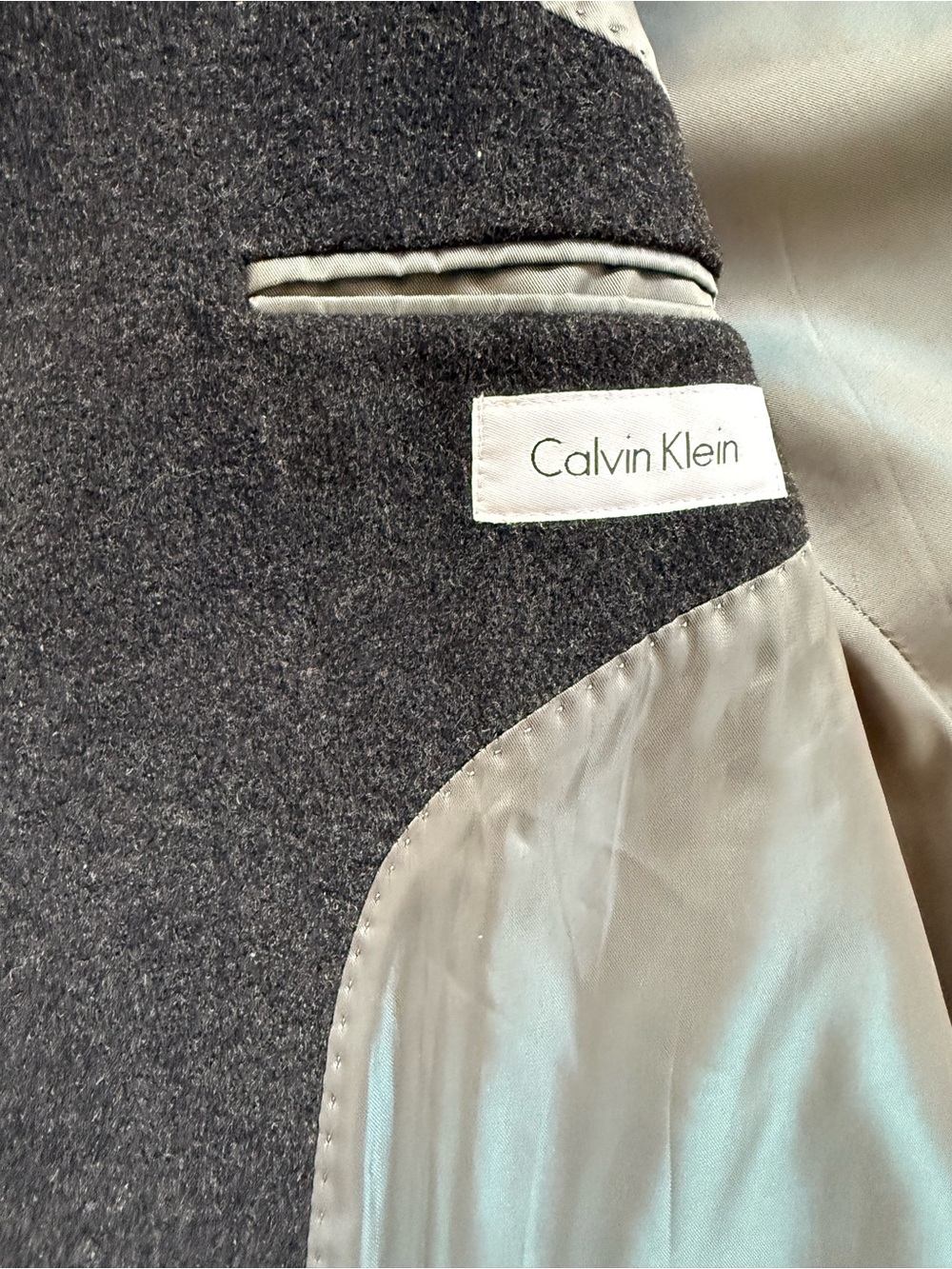 Calvin Klein wool topcoat.